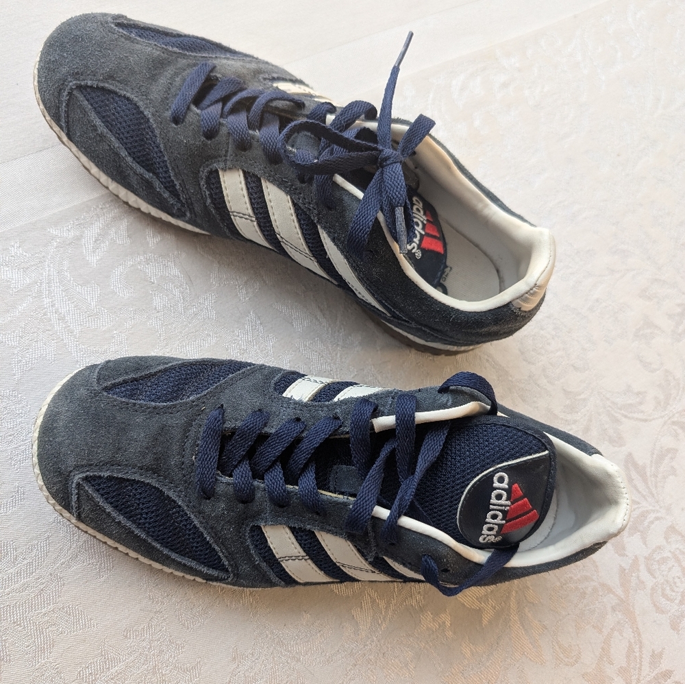 Adidas Nova Vintage (1990s).  Men's Size 6.5. Navy Blue Suede/Synthetic.